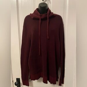 Express Waffle Knit Cowl Sweater